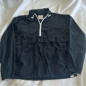 Thread & Supply Navy Qtr 1/4 Zip Pullover Lightweight Long Sleeve Jacket Small